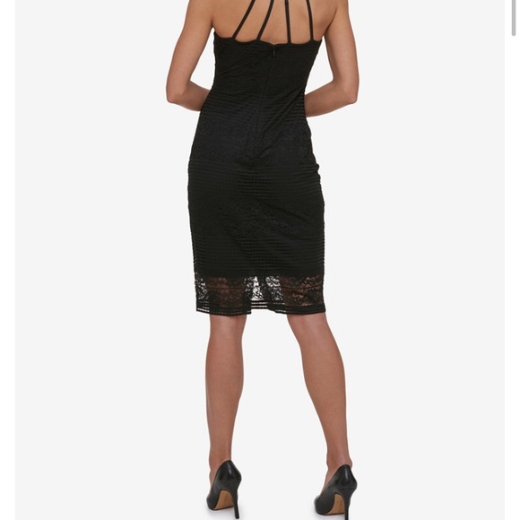 Black guess zip up dress. - Picture 2 of 4